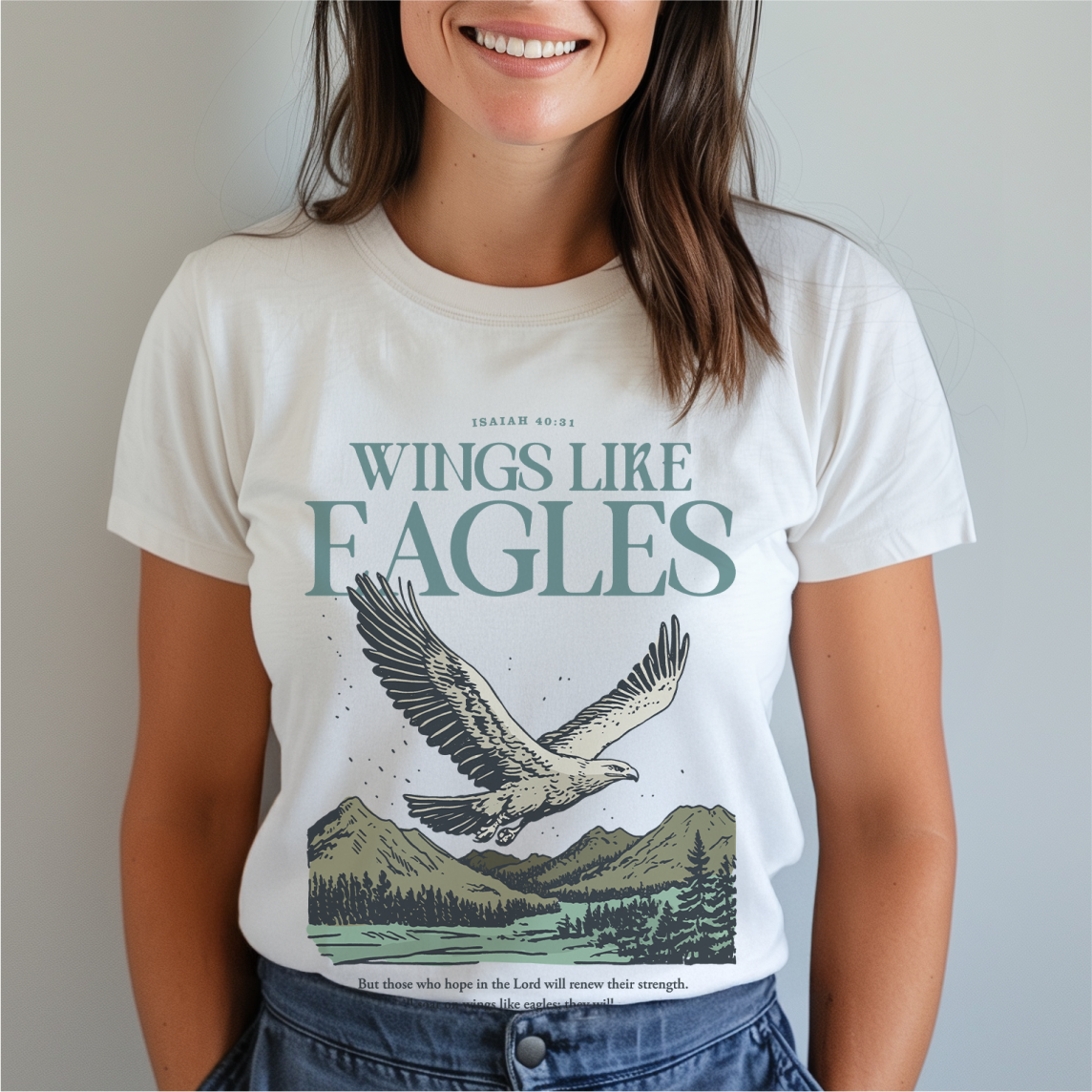 Made for this moment, Created with purpose Christian T-Shirt- Vintage White Back