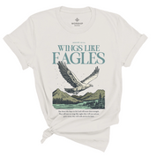 Wings Like Eagles Christian Tee Vintage White