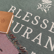 Blessed Assurance Woven Blanket – Christian Hymn Throw