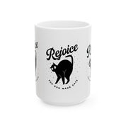 Rejoice for God Made Cats Mug, (11oz, 15oz)
