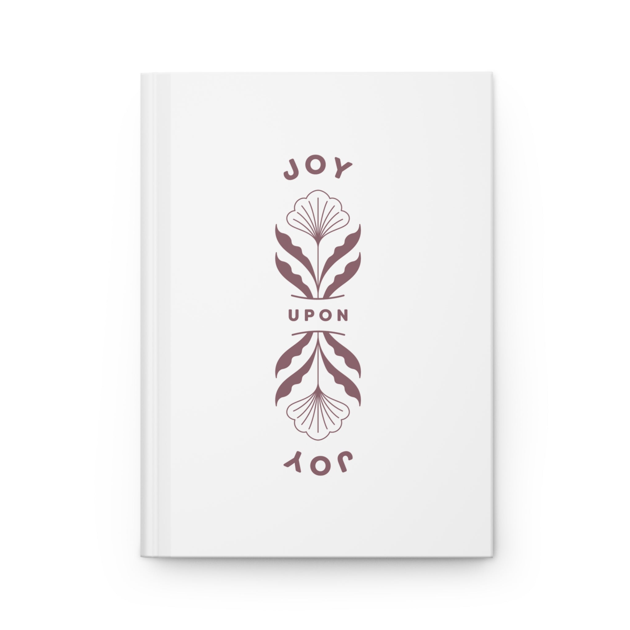 White card with decorative design and 'JOY UPON JOY' text on a white background