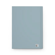 Rectangular light blue product with a QR code on a white background