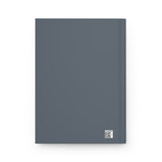 Gray notebook with a QR code on a white background