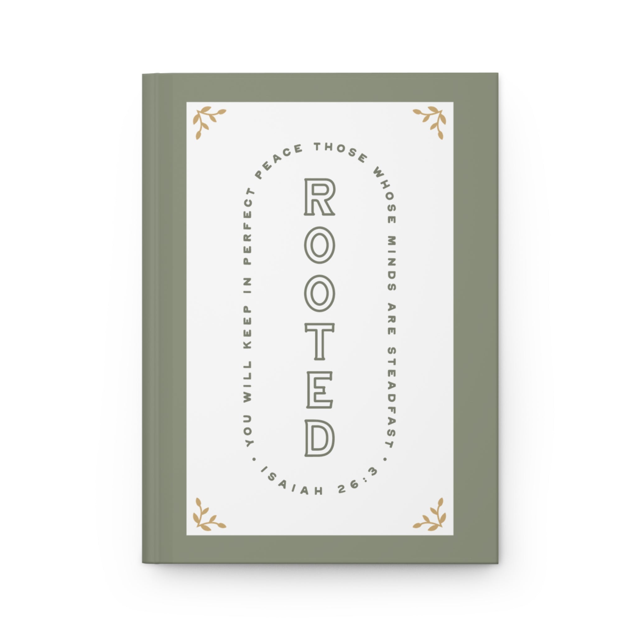 Framed motivational quote on a white background with green border