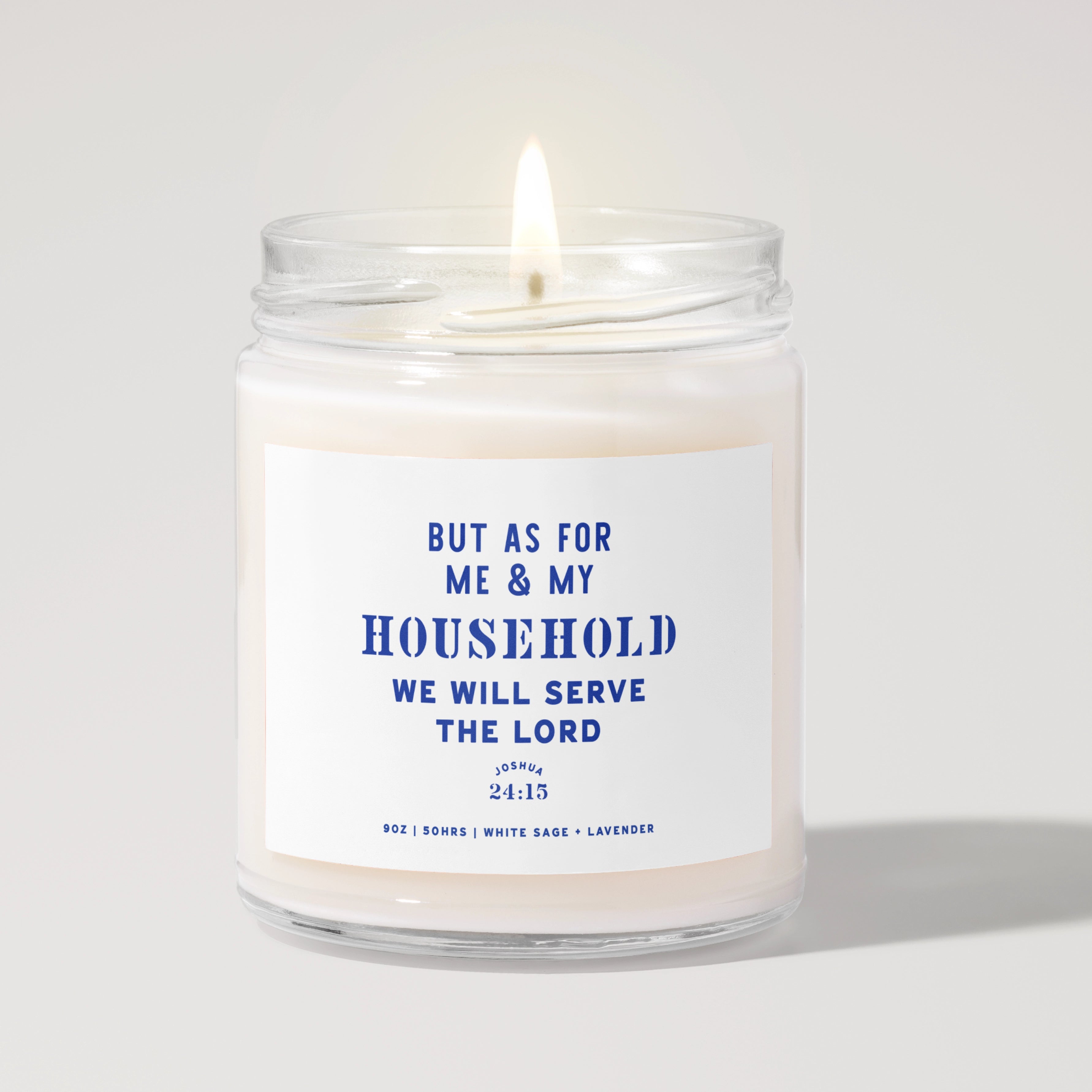 As for Me and My Household White Sage and Lavender Soy Candle, 9oz