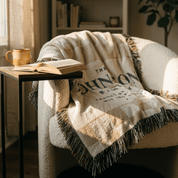 Personalized Family Blessing Blanket – “Thanks Be to God” Custom Christian Throw