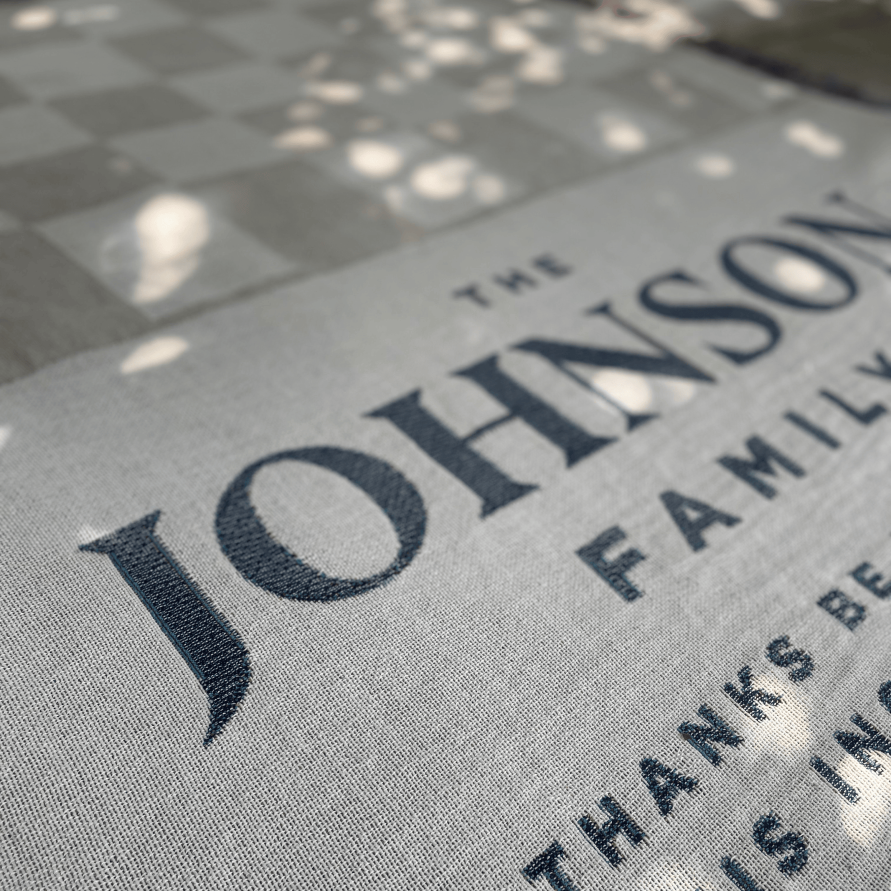 Personalized Family Blessing Blanket – “Thanks Be to God” Custom Christian Throw