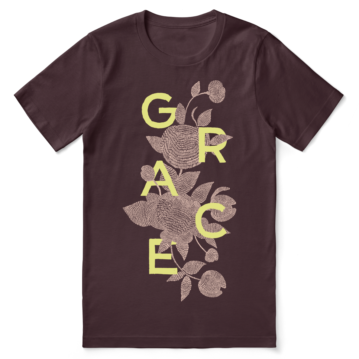 Grace-Army-T-Shirt-Front-Maroon.png