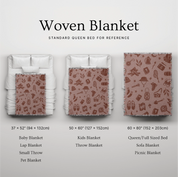 Christian kids’ blanket with "Little Explorer" theme in warm sunset hues, featuring camp-inspired illustrations and a Bible—perfect for faith-filled bedtime and decor.