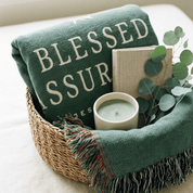 Blessed Assurance Woven Blanket – Christian Hymn Throw