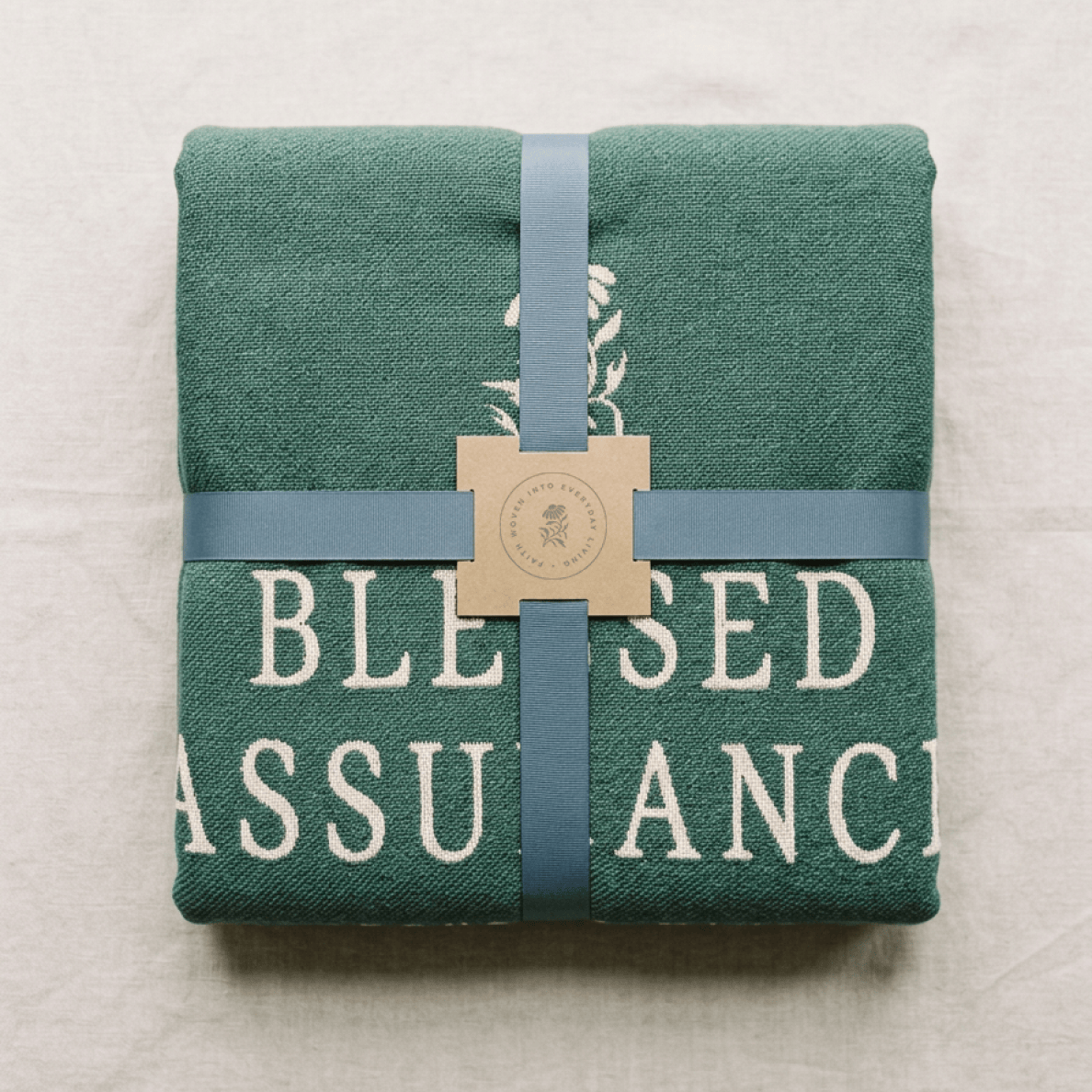Blessed Assurance Woven Blanket – Christian Hymn Throw