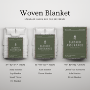 Blessed Assurance Woven Blanket – Christian Hymn Throw