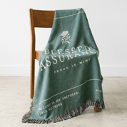 Blessed Assurance Woven Blanket – Christian Hymn Throw