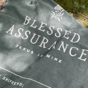 Blessed Assurance Woven Blanket – Christian Hymn Throw
