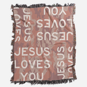 Studio shot of blanket from top down.