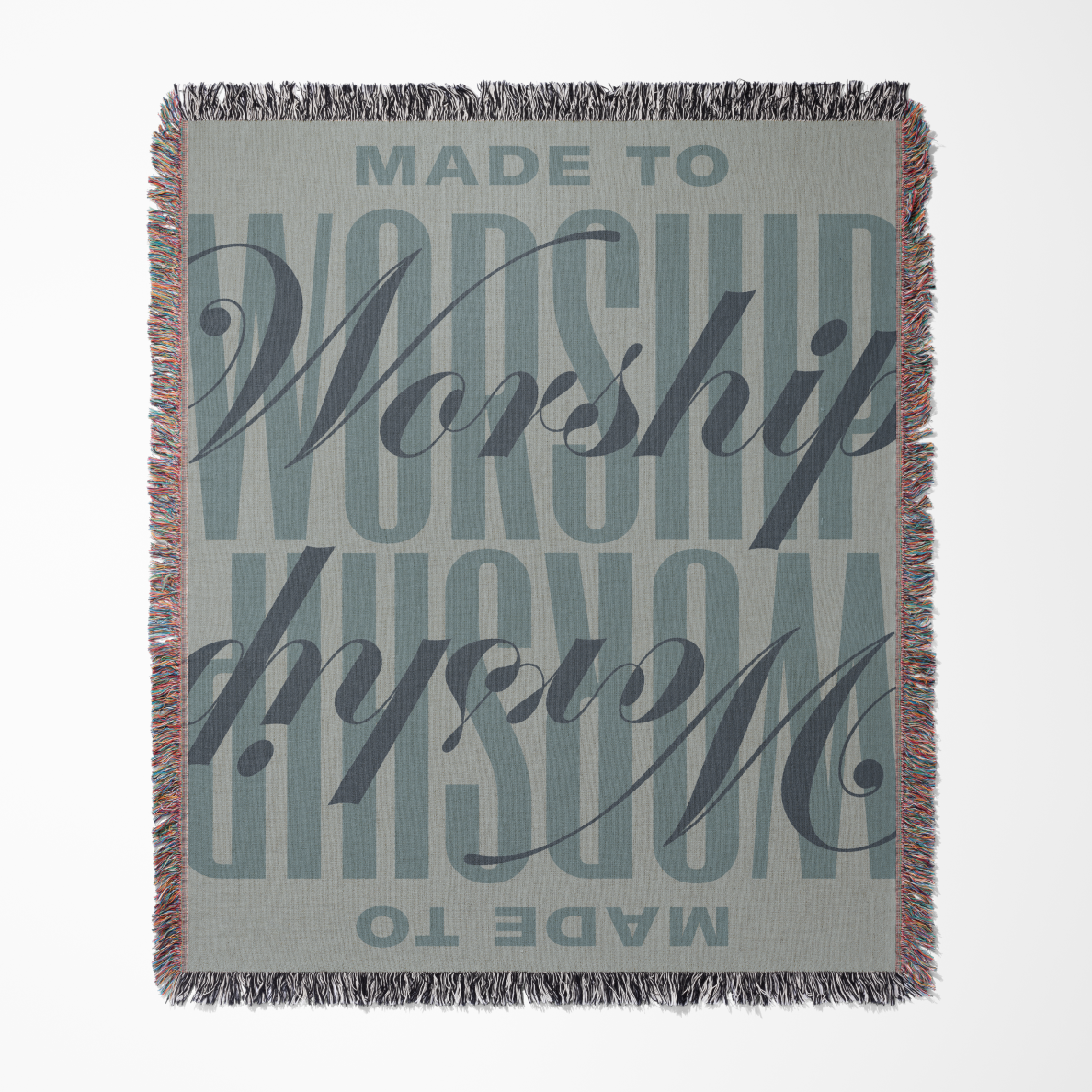 Made to Worship blanket cover photograph.
