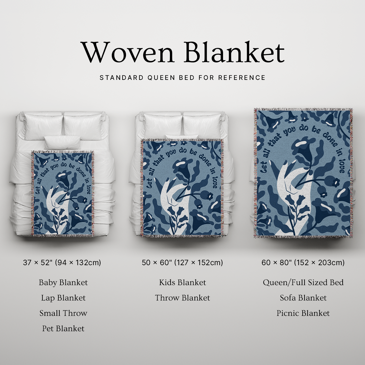 Done in Love Woven Blanket