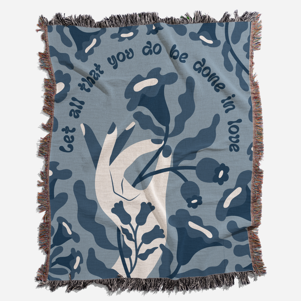 Done in Love Woven Blanket