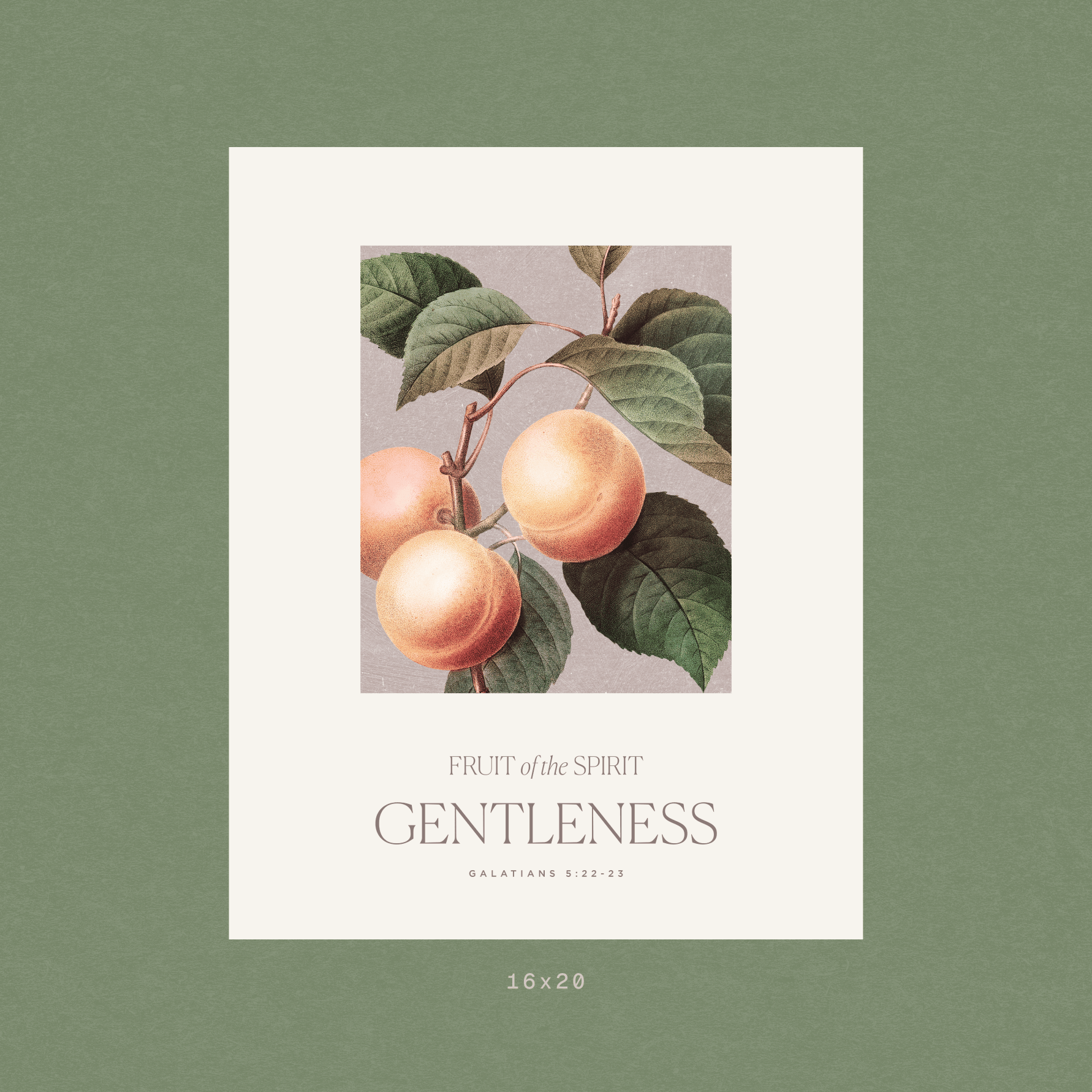 Gentleness — Fruit of the Spirit Art Print | Christian Wall Art
