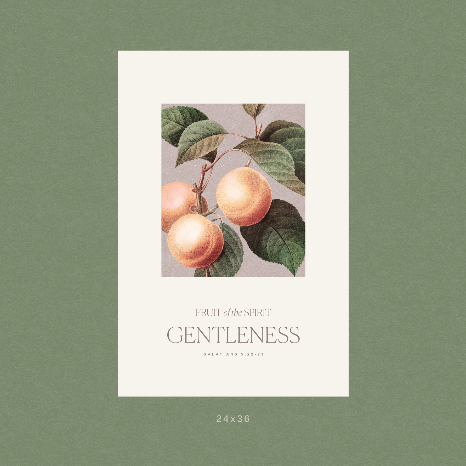 Gentleness — Fruit of the Spirit Art Print | Christian Wall Art