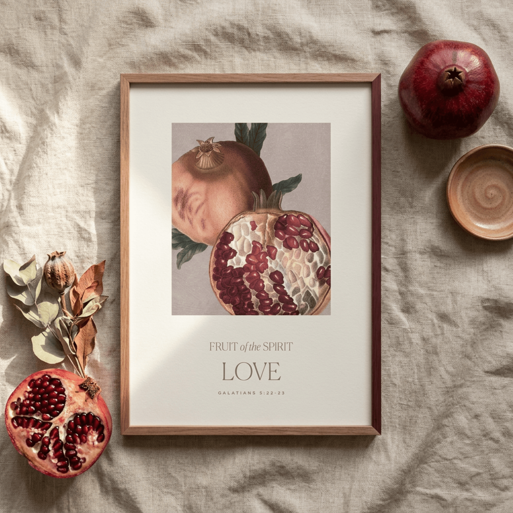 Love — Fruit of the Spirit Art Print | Galatians 5:22 Christian Wall Art