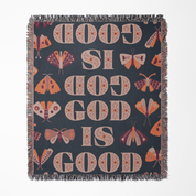God is Good blanket photograph from above.