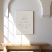 Everything Beautiful in Its Time — Ecclesiastes 3:11 Christian Art Print
