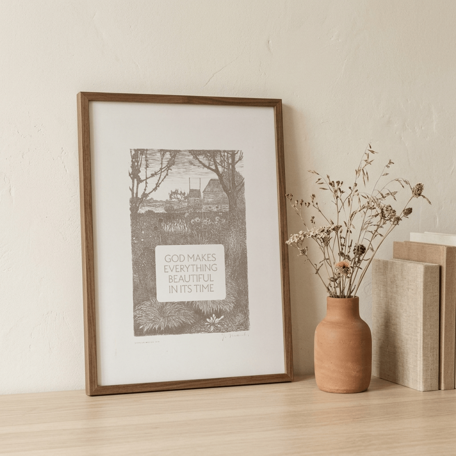 Everything Beautiful in Its Time — Ecclesiastes 3:11 Christian Art Print