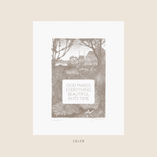 Everything Beautiful in Its Time — Ecclesiastes 3:11 Christian Art Print