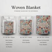 Faith-inspired throw blanket with "Her Children Call Her Blessed" scripture, a cozy Christian gift for moms rooted in Proverbs 31.