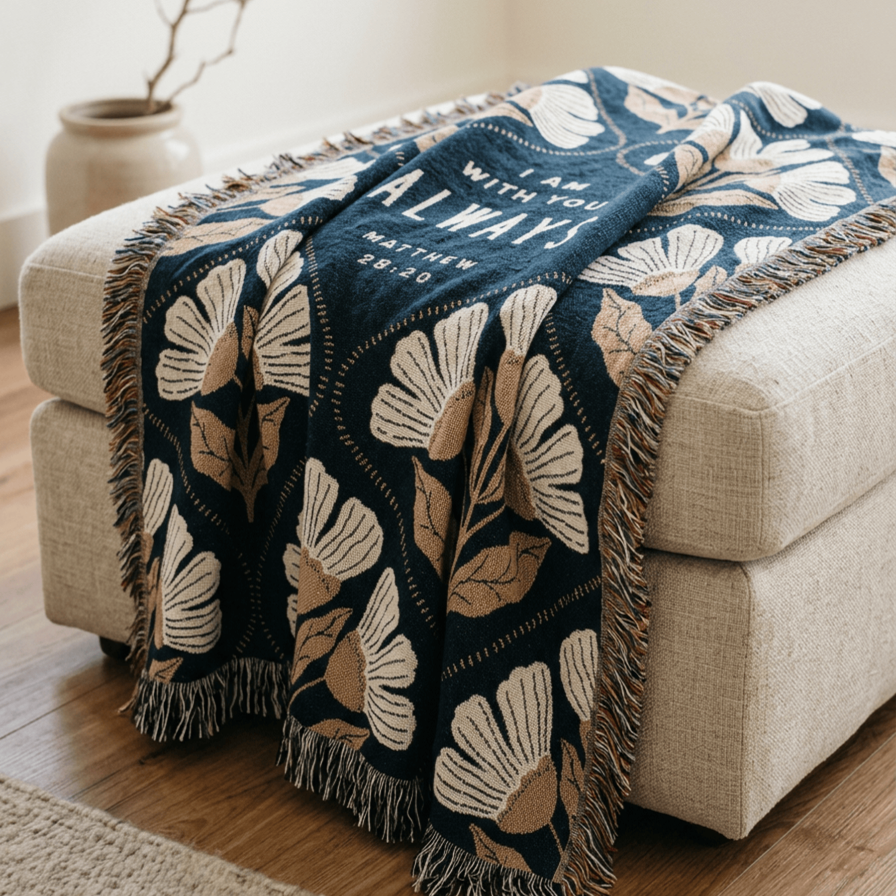 I Am With You Always Woven Blanket – Matthew 28:20