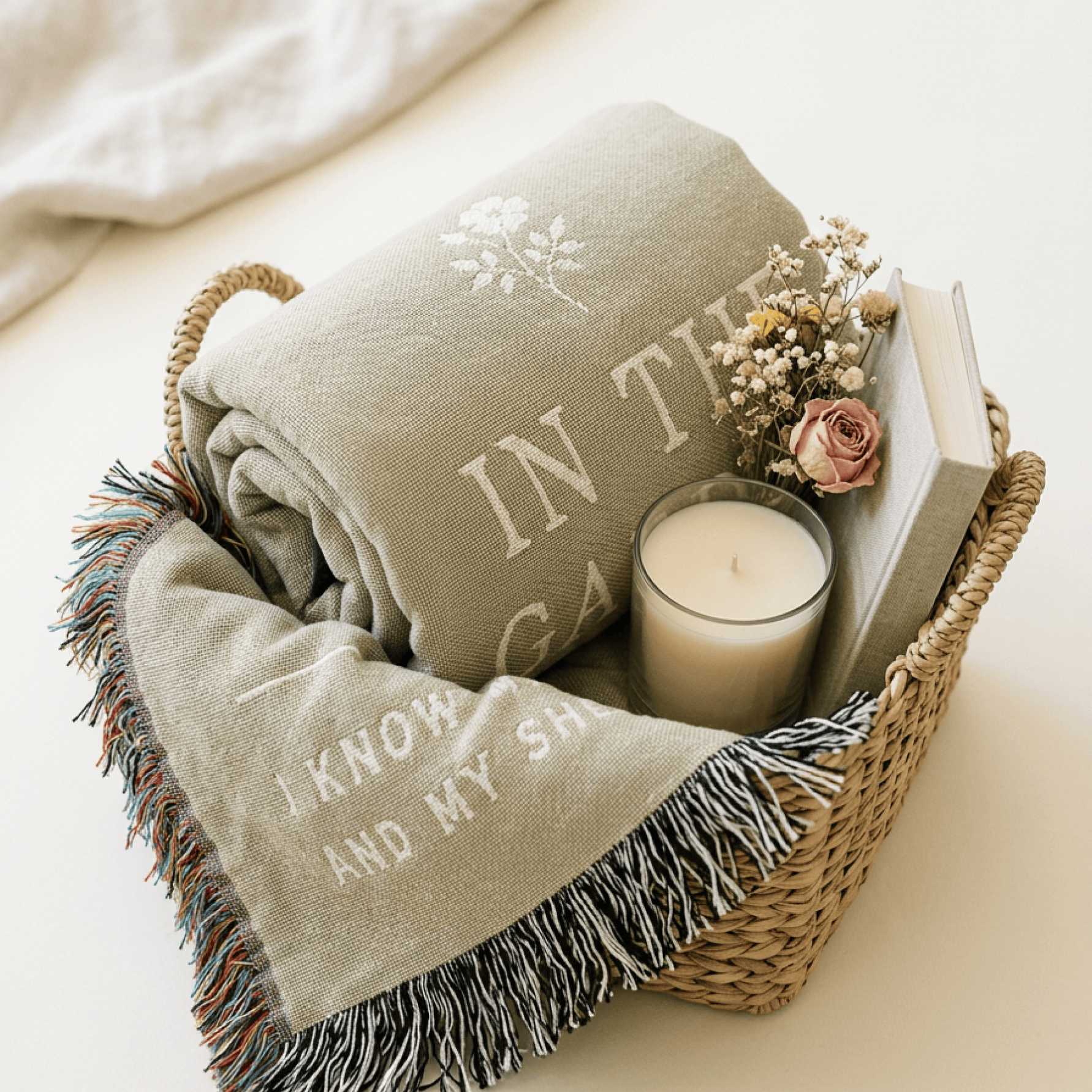 In the Garden Woven Blanket — Christian Hymn Throw
