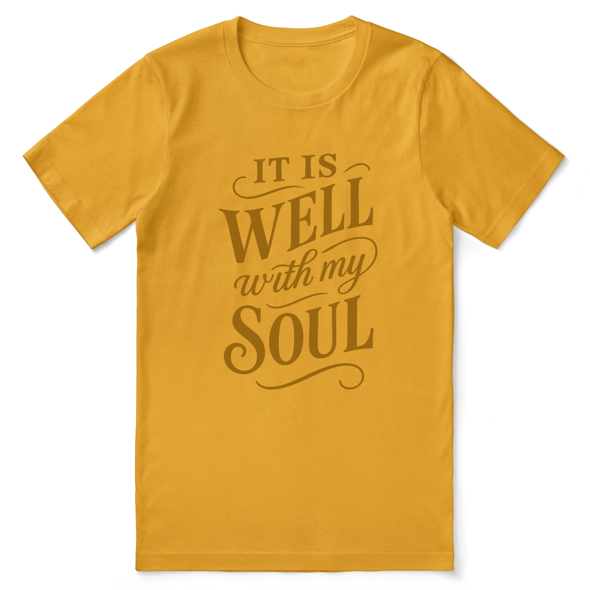 It Is Well With My Soul T-Shirt – Hand-Scripted Faith Tee