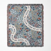 It Is Well With My Soul Woven Blanket – Meadow Bloom