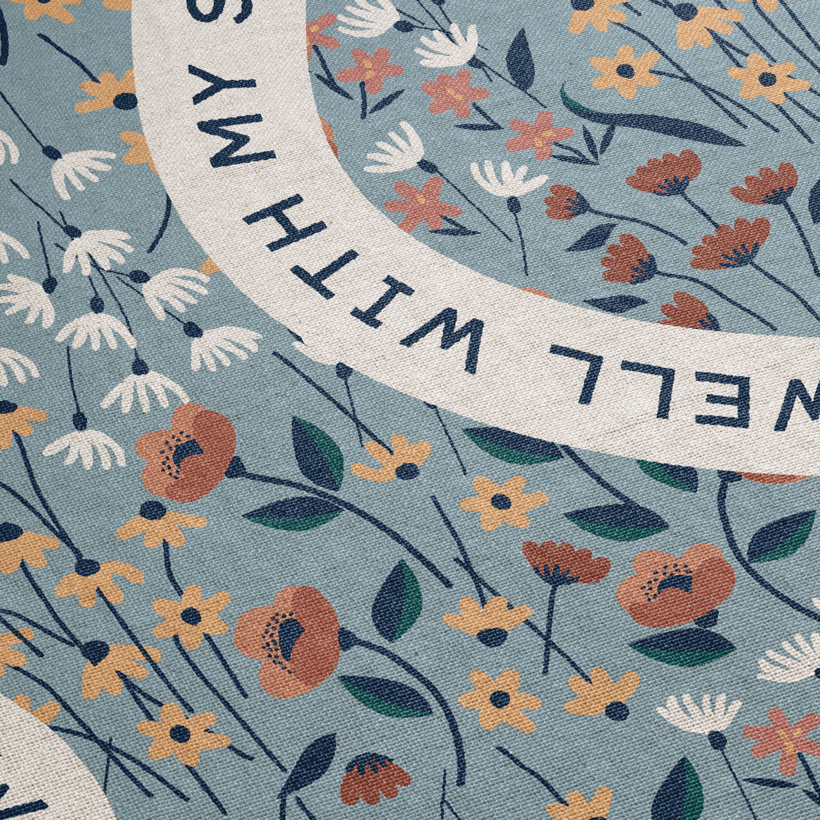 It Is Well With My Soul Woven Blanket – Meadow Bloom