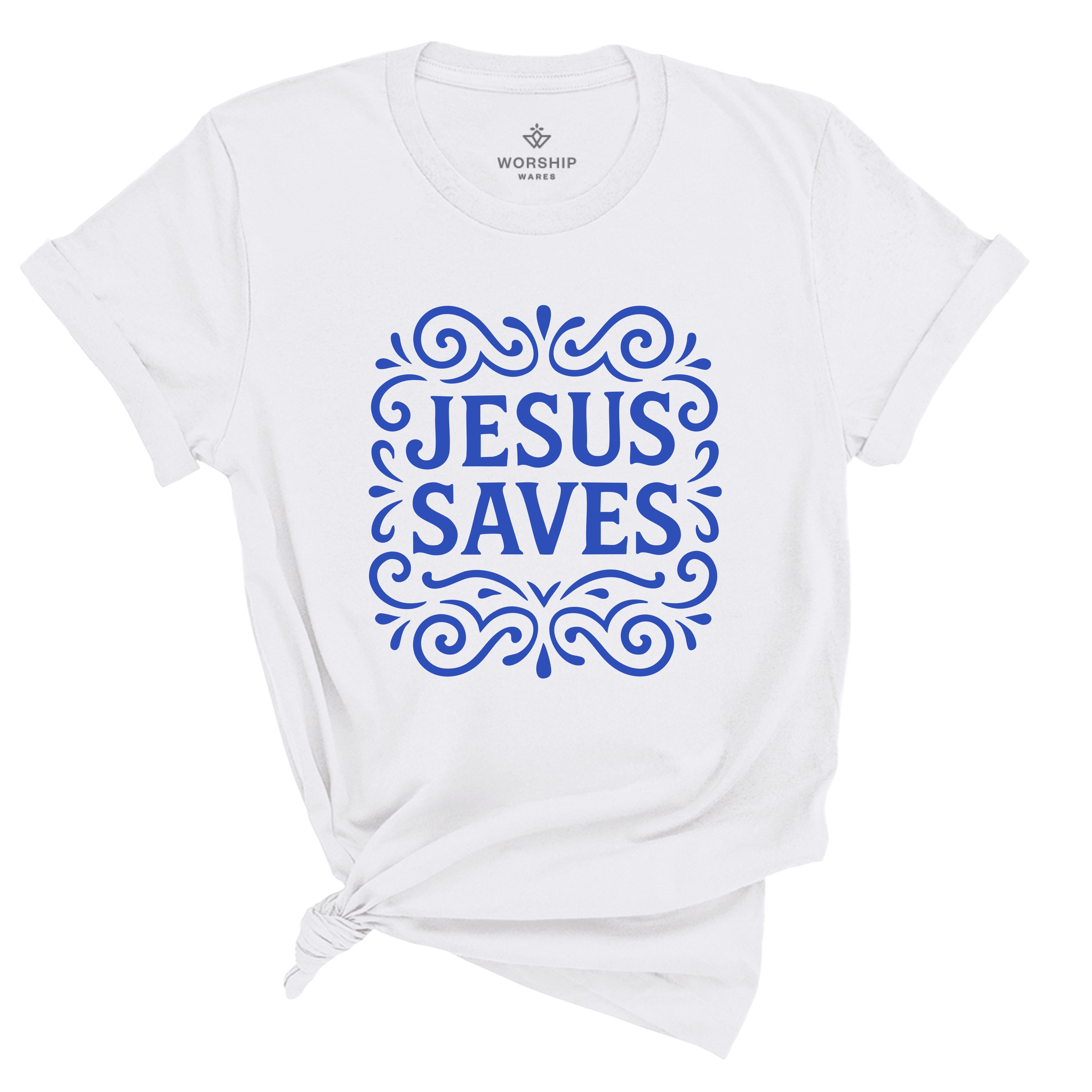 Jesus Saves T-Shirt – Hand-Lettered Celebration