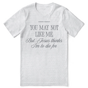 Christian t-shirt with the phrase “Jesus Thinks I’m to Die For” in bold script; unisex faith tee celebrating God’s love, grace, and the power of the cross.