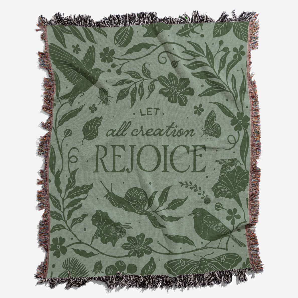 Let All Creation Rejoice Woven Blanket – Meadow Praise