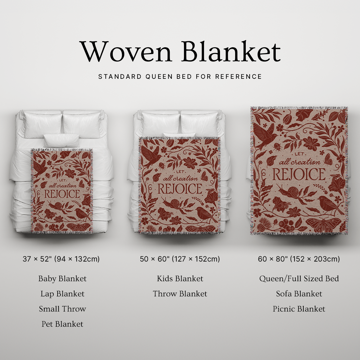 Let All Creation Rejoice Woven Blanket – Rosewood Praise