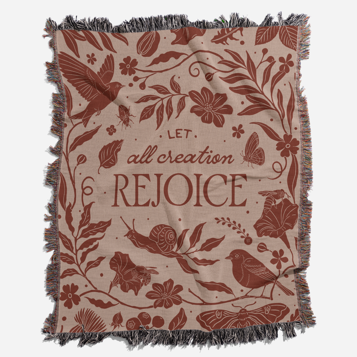 Let All Creation Rejoice Woven Blanket – Rosewood Praise