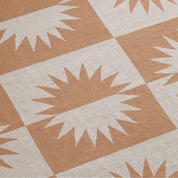 Neutral-toned woven blanket with suns and the phrase “This little light of mine, I’m gonna let it shine,” made from 100% cotton with fringe; perfect for nurseries or Christian baby gifts.
