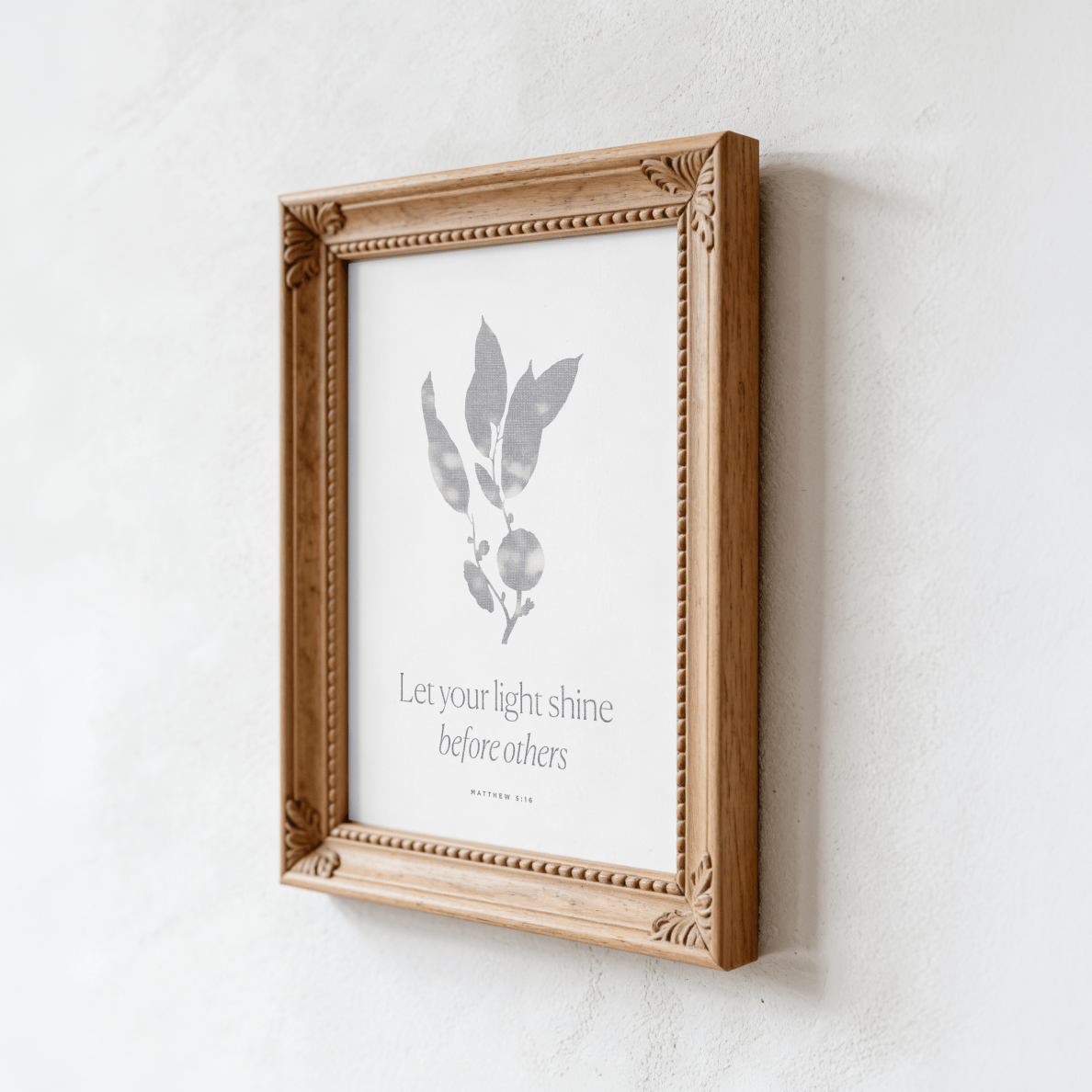 Let Your Light Shine — Matthew 5:16 Christian Art Print