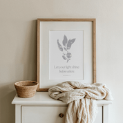 Let Your Light Shine — Matthew 5:16 Christian Art Print