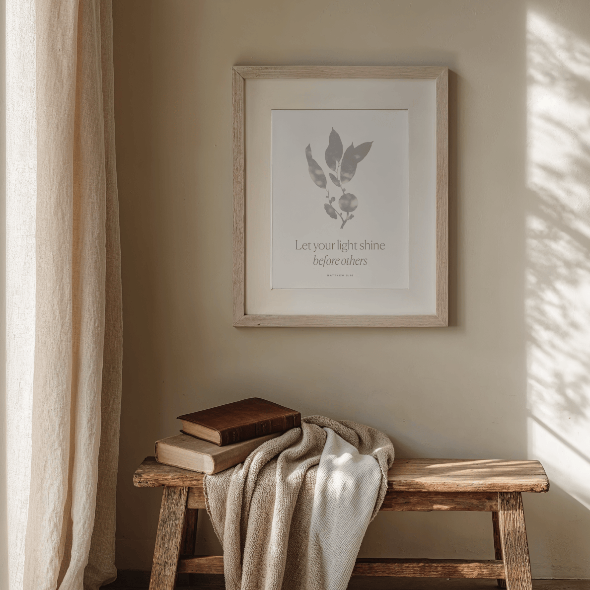 Let Your Light Shine — Matthew 5:16 Christian Art Print