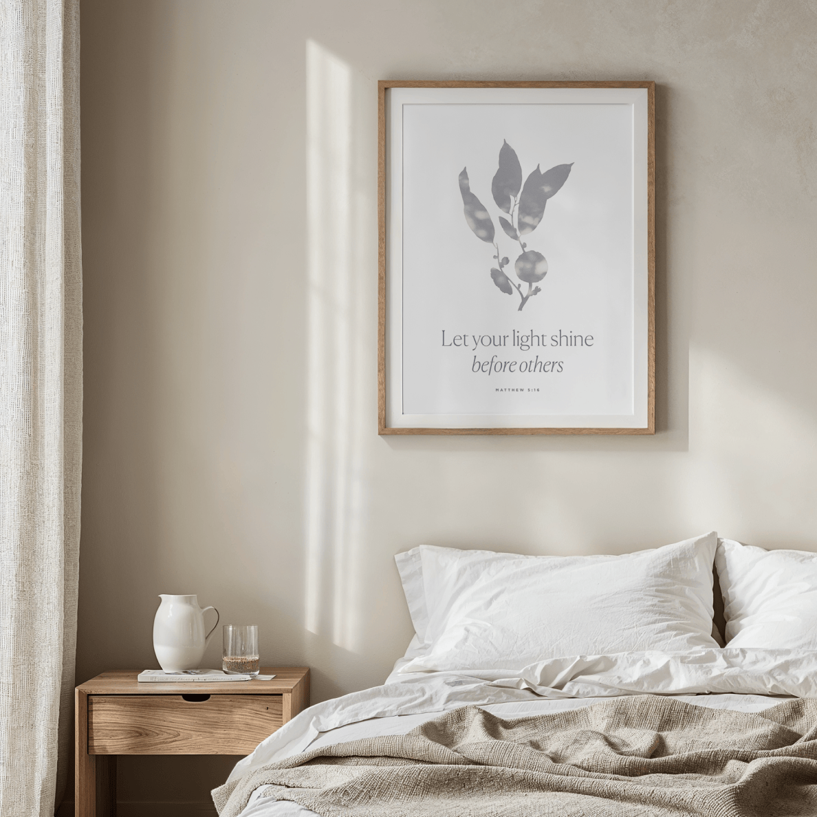 Let Your Light Shine — Matthew 5:16 Christian Art Print