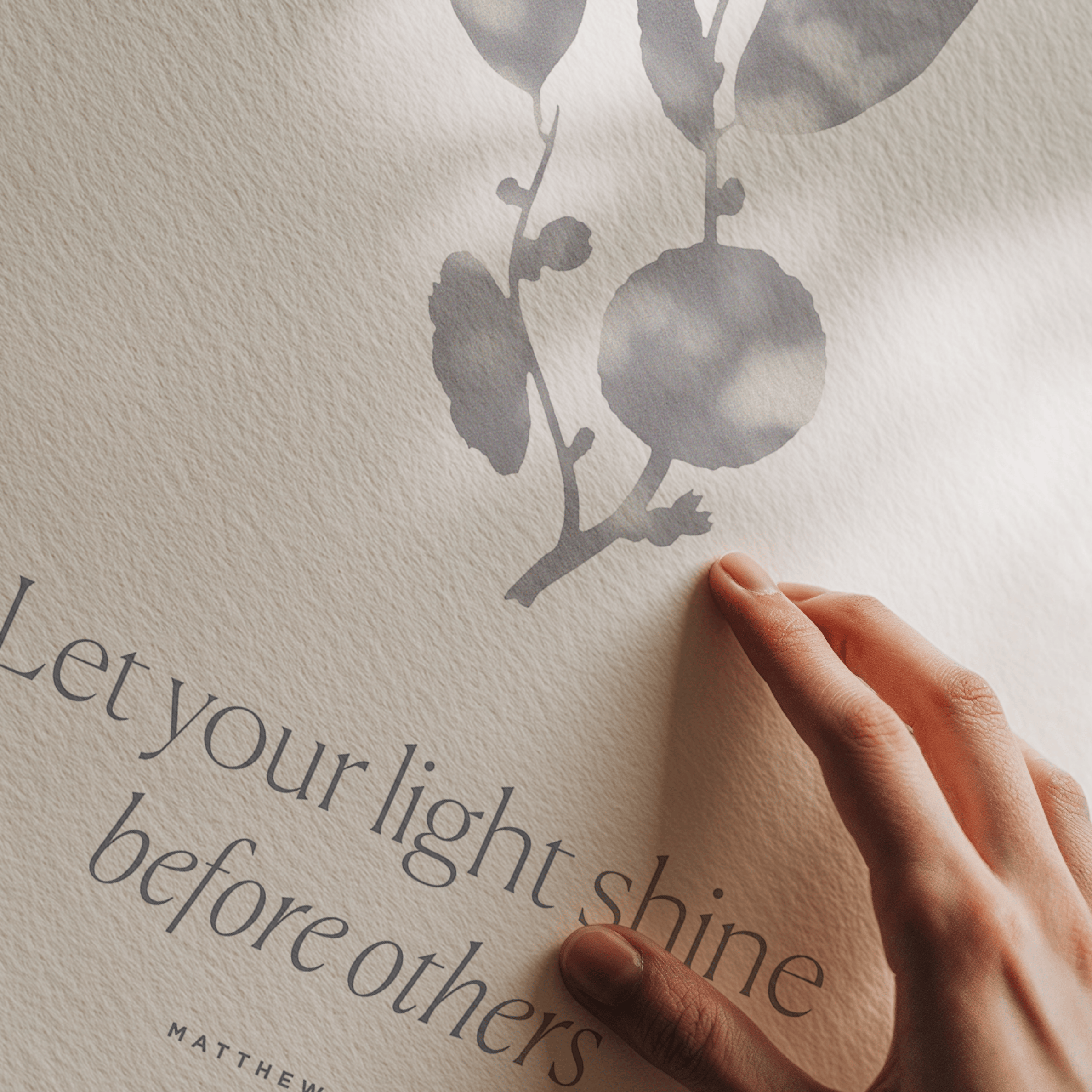 Let Your Light Shine — Matthew 5:16 Christian Art Print