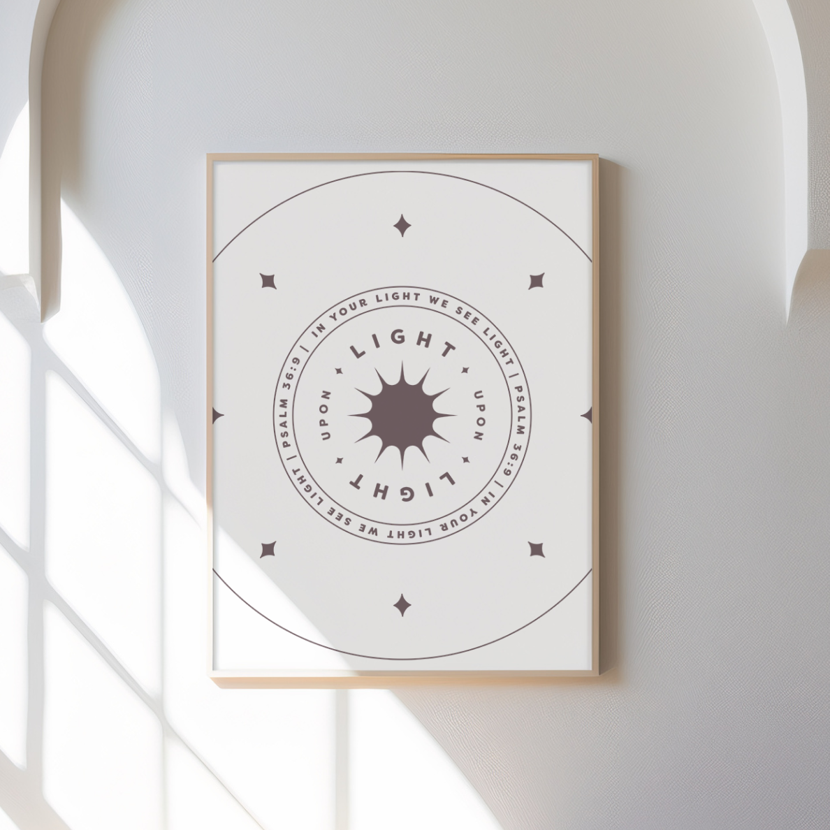 Light Upon Light Art Print – Psalm 36:9