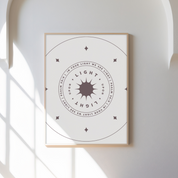 Light Upon Light Art Print – Psalm 36:9