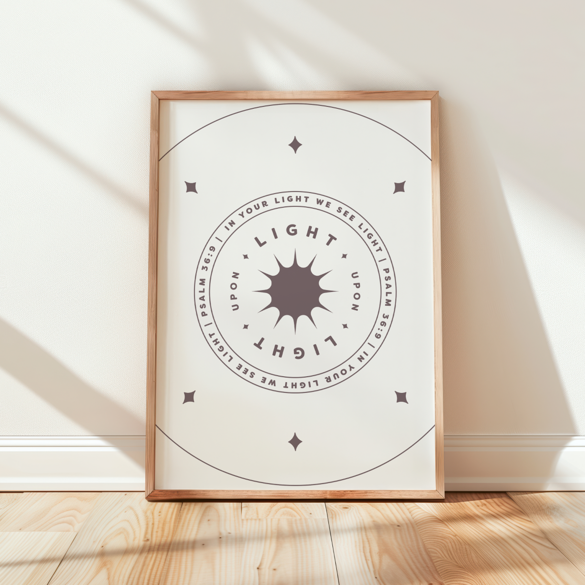Light Upon Light Art Print – Psalm 36:9