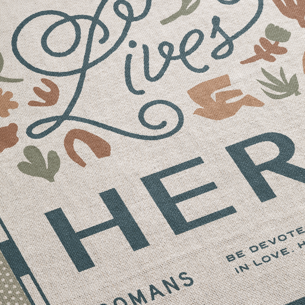 Love Lives Here Woven Blanket – Devoted Home